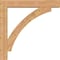 Ekena Millwork Thorton Block Smooth Bracket w/ Offset Brace, Western Red Cedar, 7 1/2"W x 46"D x 46"H BKT0806X46X46THR05SWR - alternate 2